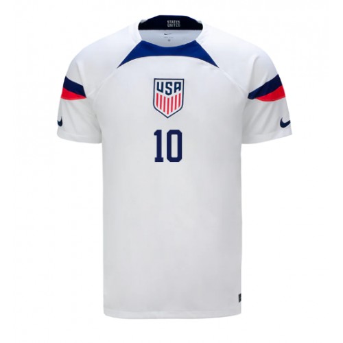 Maillot de foot États-Unis Christian Pulisic #10 Domicile Monde 2022 Manches Courte